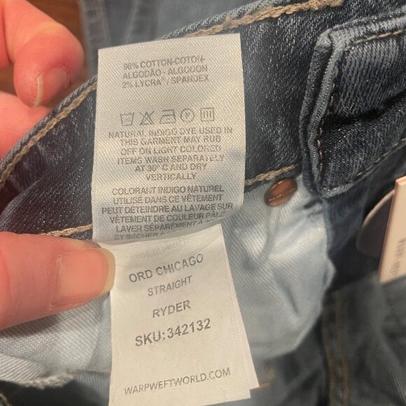 NWT Warp + Weft Men's 28 x 32 Jeans - Picture 8 of 8